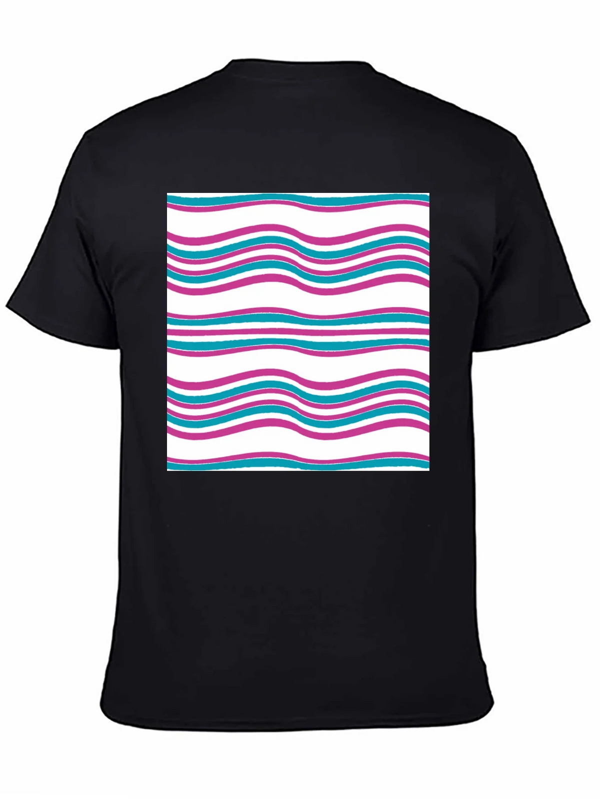 Wavy Line Pattern Tee - Casual Comfort product image 4