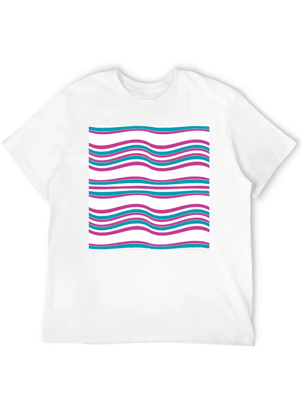 Wavy Line Pattern Tee - Casual Comfort product image 11