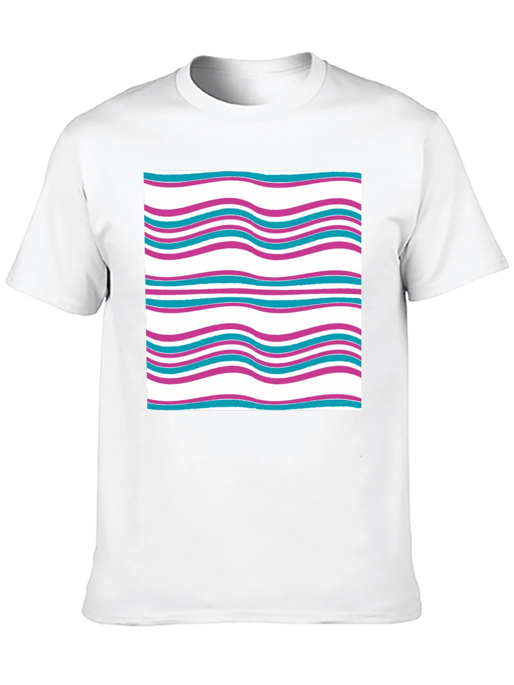 Wavy Line Pattern Tee - Casual Comfort product image 9