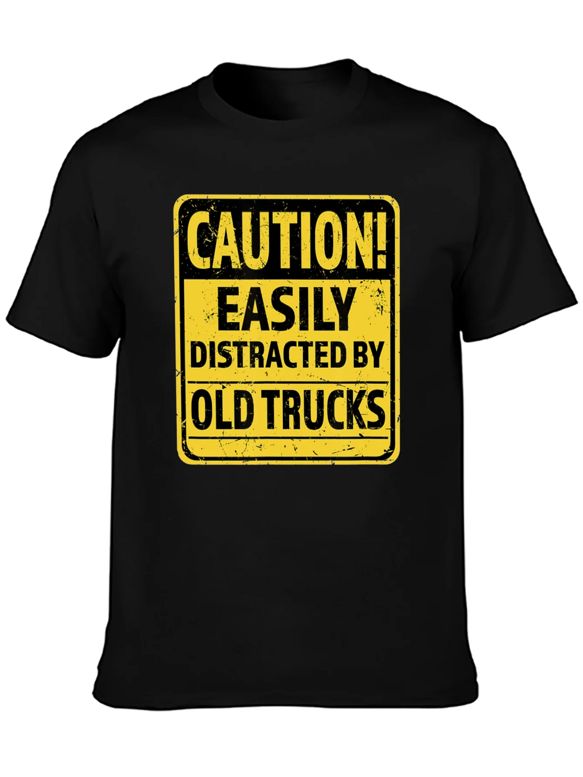 Caution Easily Distracted by Old Trucks T-Shirt product image 3