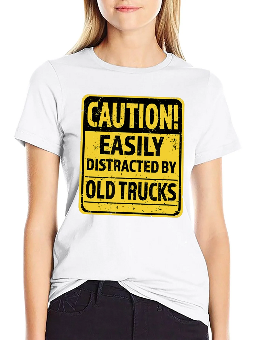 Caution Easily Distracted by Old Trucks T-Shirt product image 8