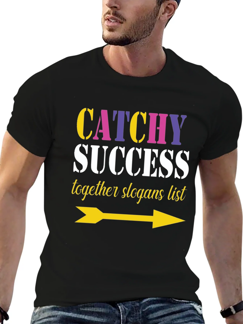 Catchy Success Slogans List Arrow T-Shirt product image 6