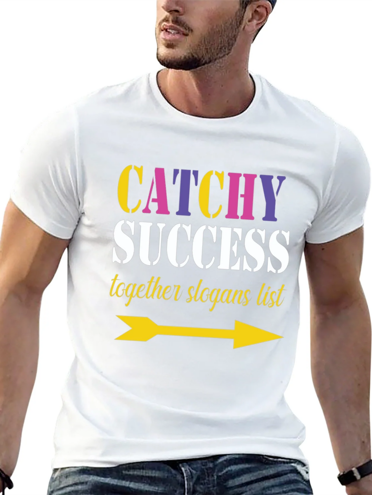 Catchy Success Slogans List Arrow T-Shirt product image 12