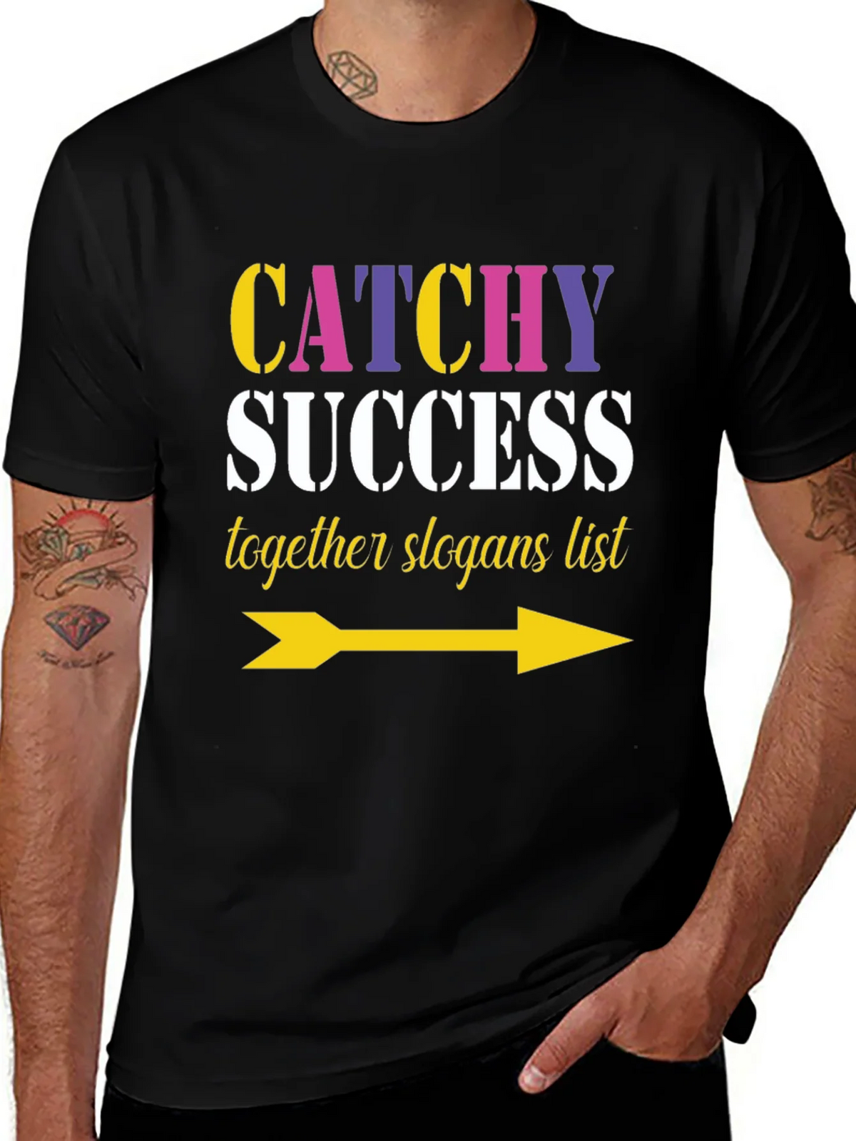 Catchy Success Slogans List Arrow T-Shirt product image 1