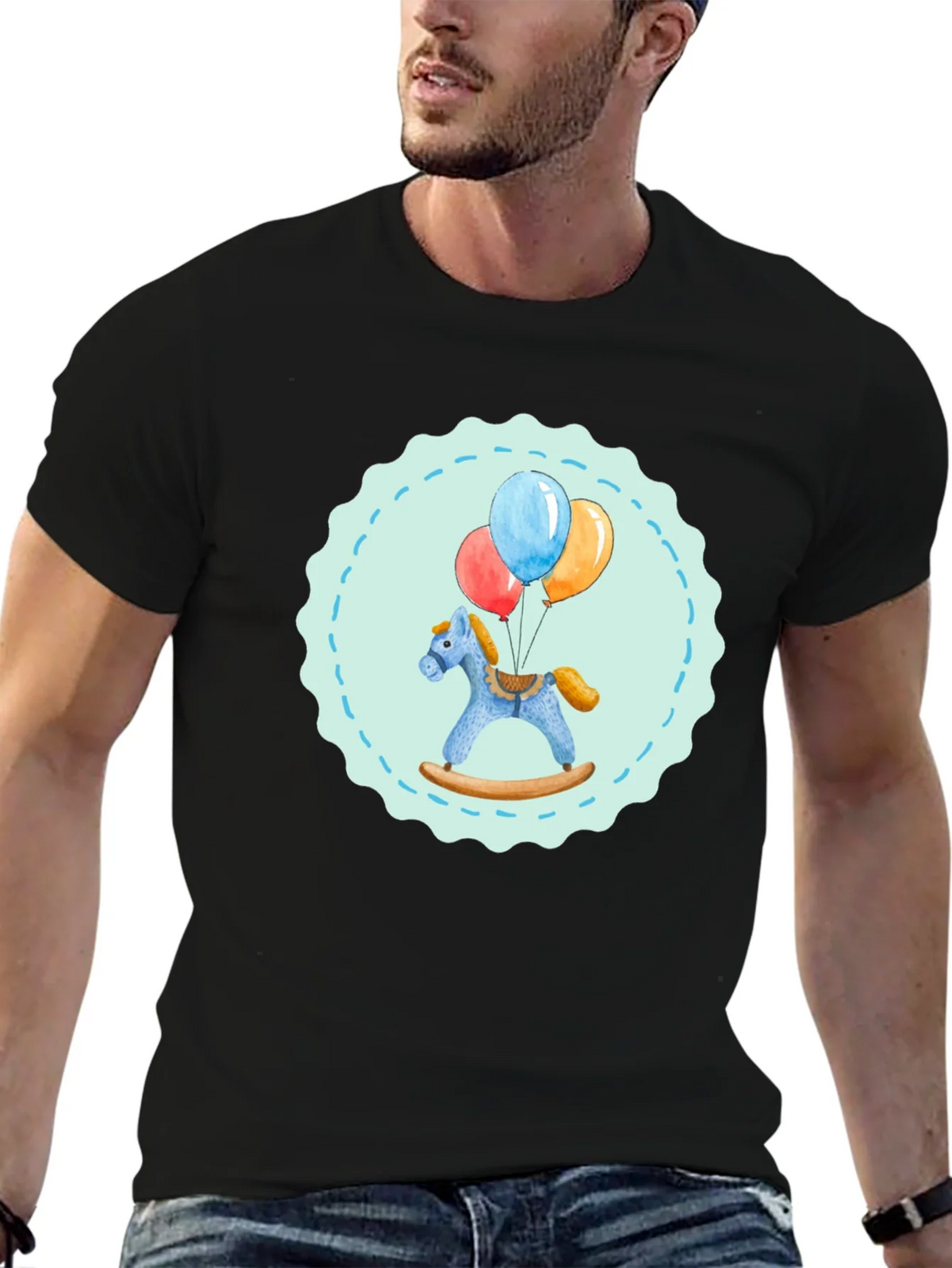 Toy Horse and Balloons Graphic Tee product image 6