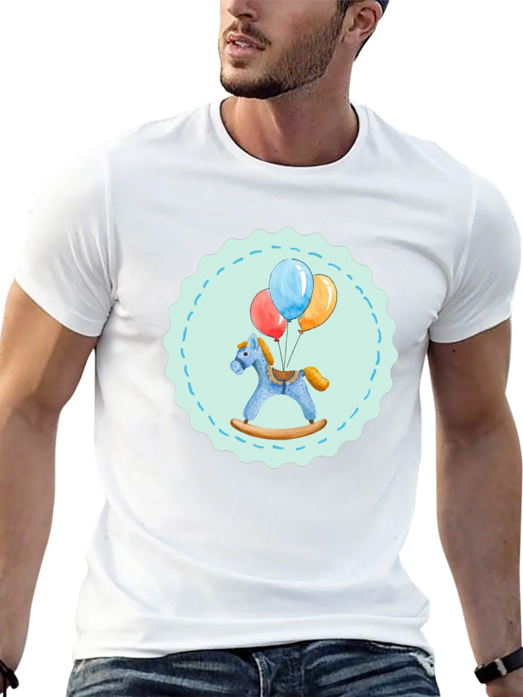 Toy Horse and Balloons Graphic Tee product image 12