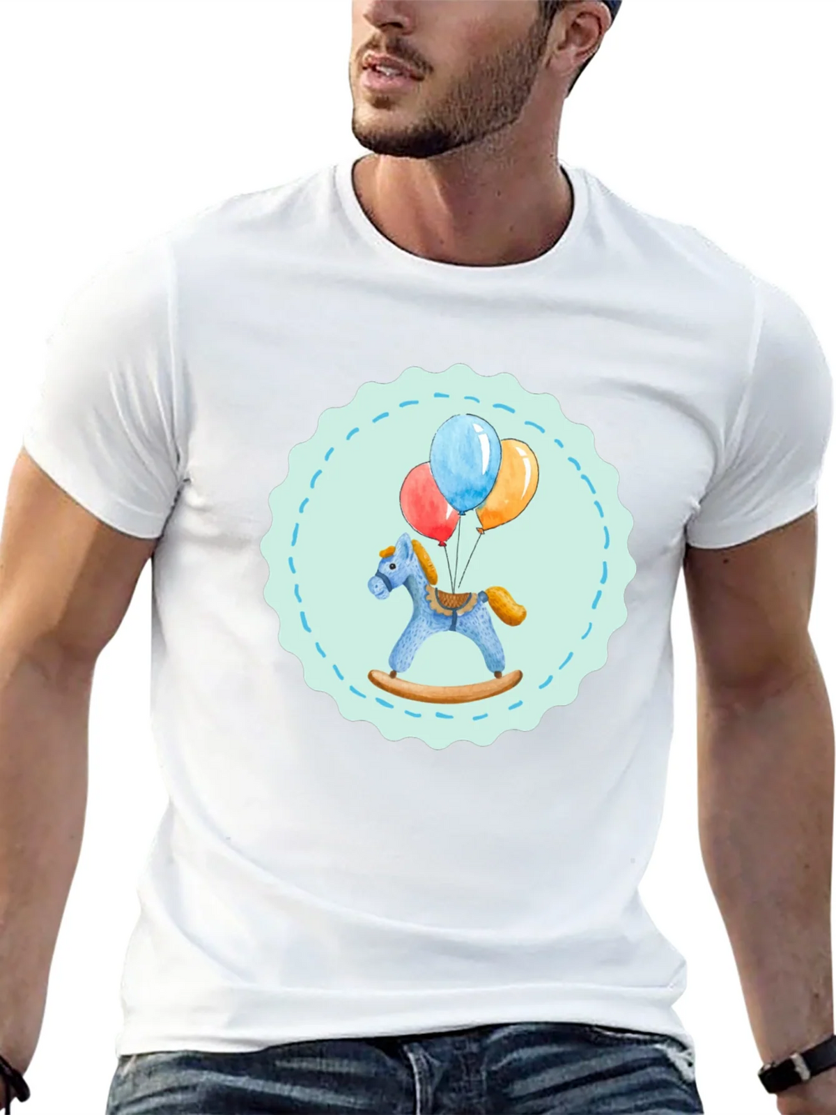 Toy Horse and Balloons Graphic Tee product image 12