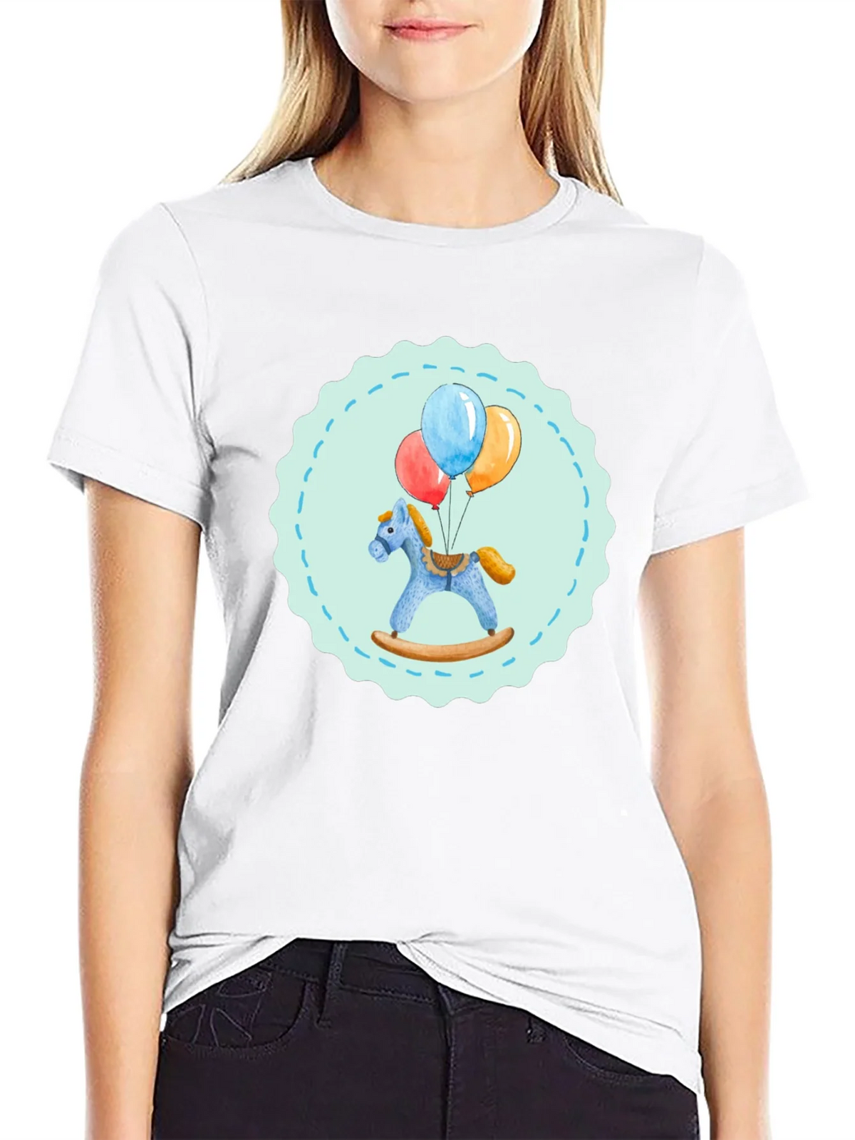 Toy Horse and Balloons Graphic Tee product image 8