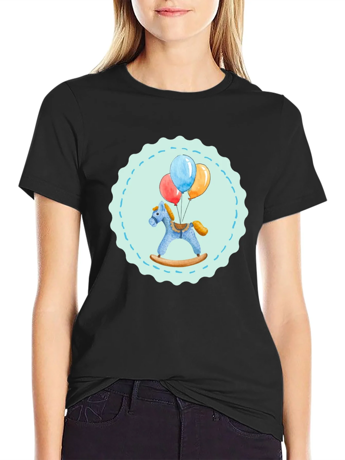 Toy Horse and Balloons Graphic Tee product image 2