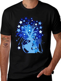 Star Tree Globe Graphic T-Shirt product image 1