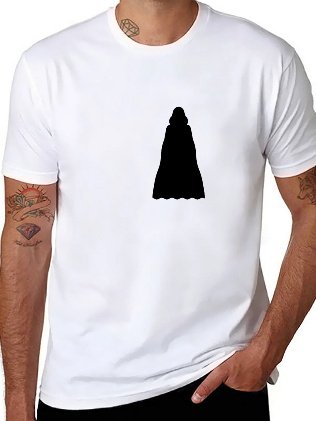 Silhouette Graphic Black Tee product image 7