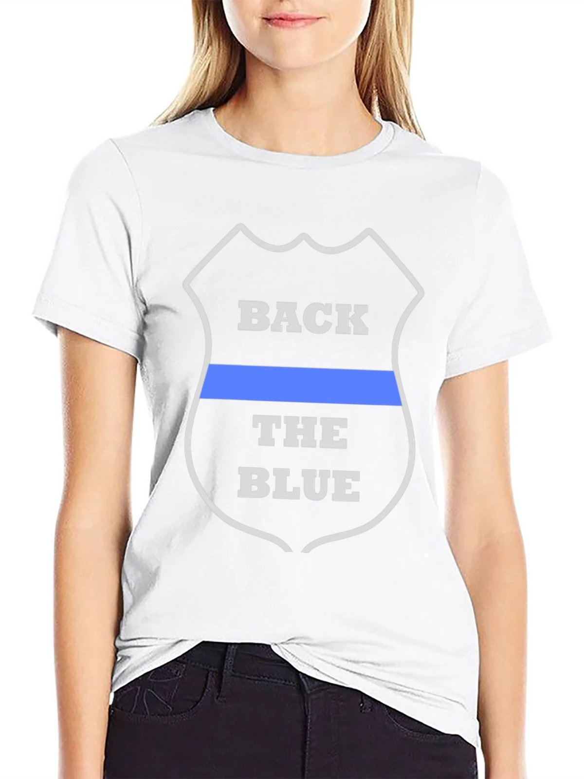 Back the Blue T-Shirt - Law Enforcement Support product image 8
