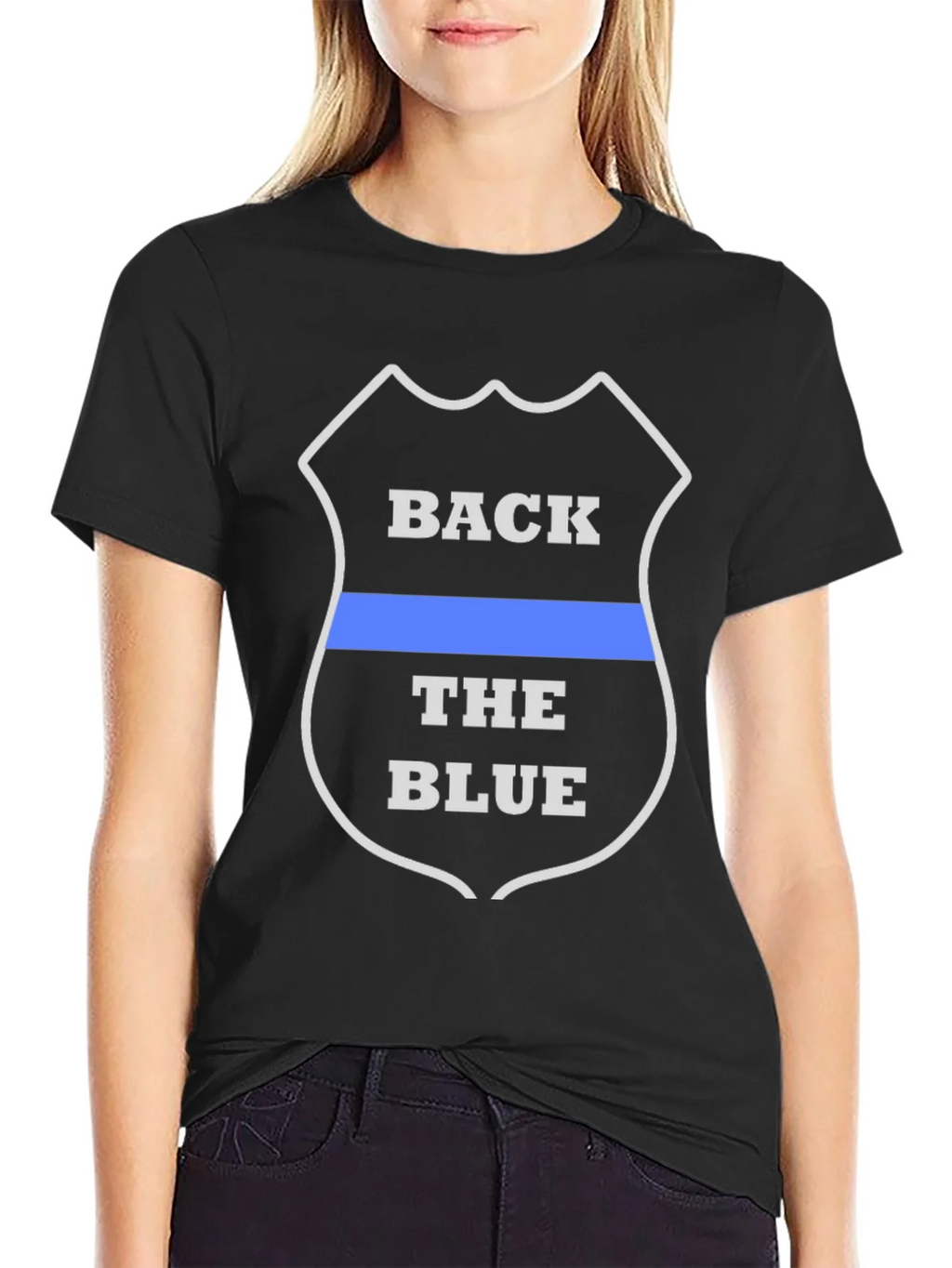 Back the Blue T-Shirt - Law Enforcement Support product image 2