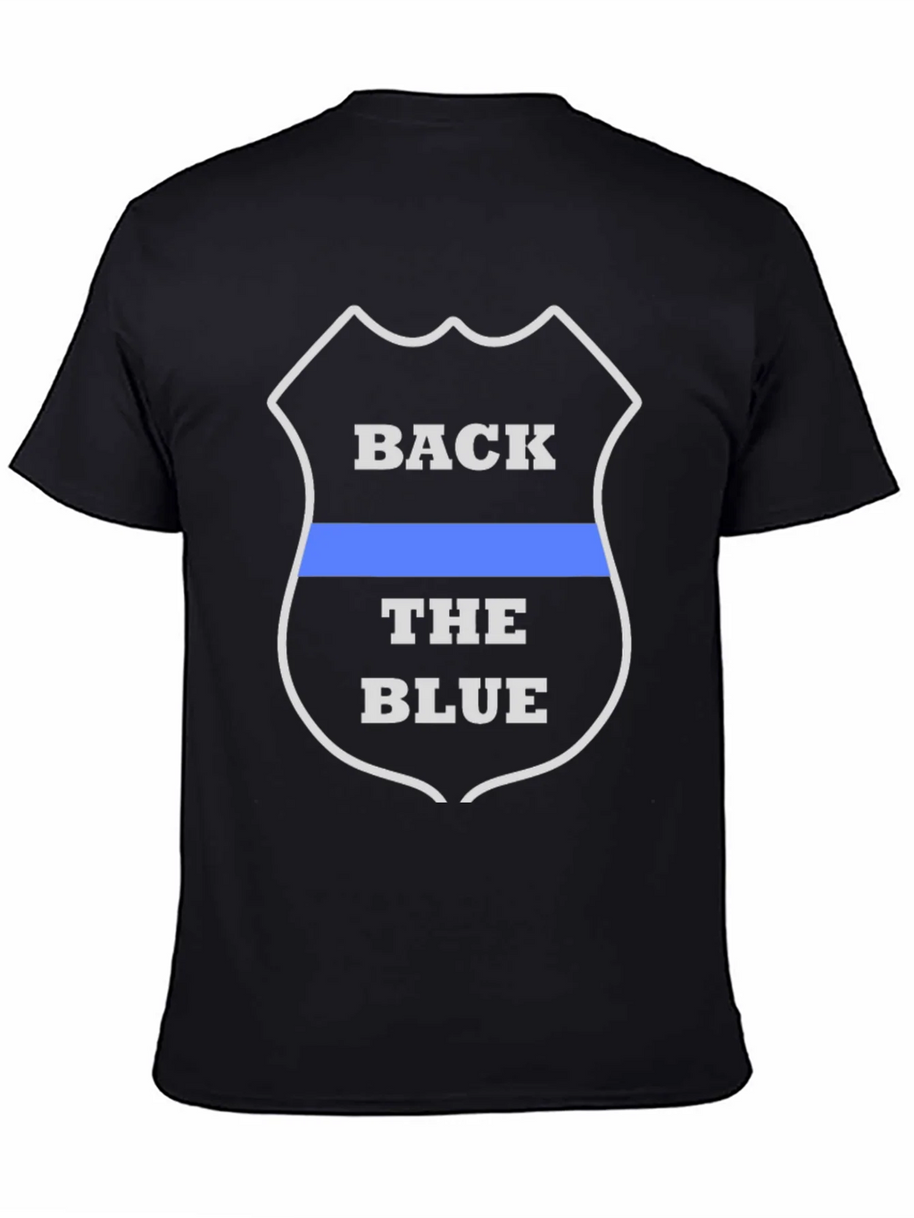 Back the Blue T-Shirt - Law Enforcement Support product image 4