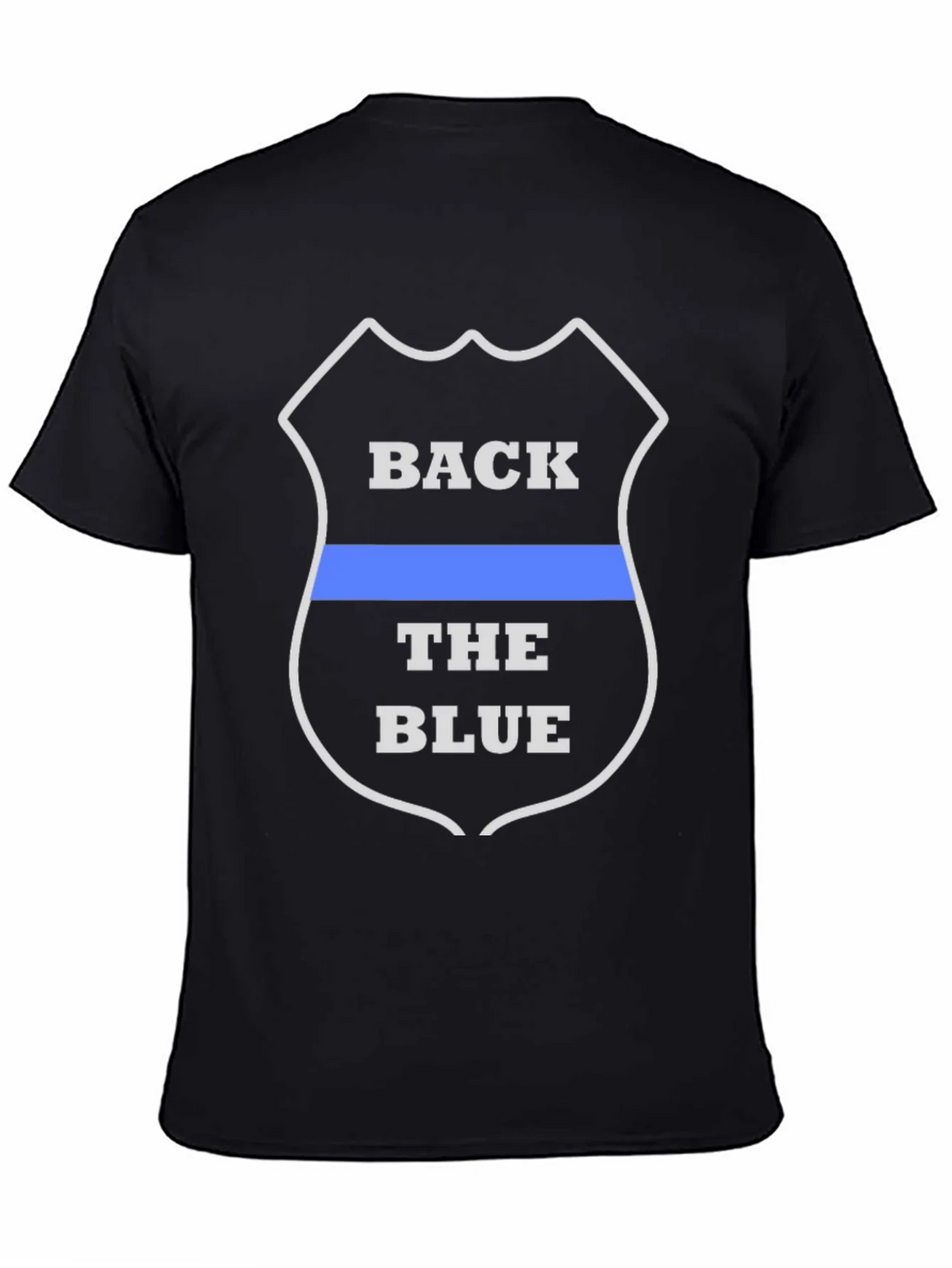 Back the Blue T-Shirt - Law Enforcement Support product image 4
