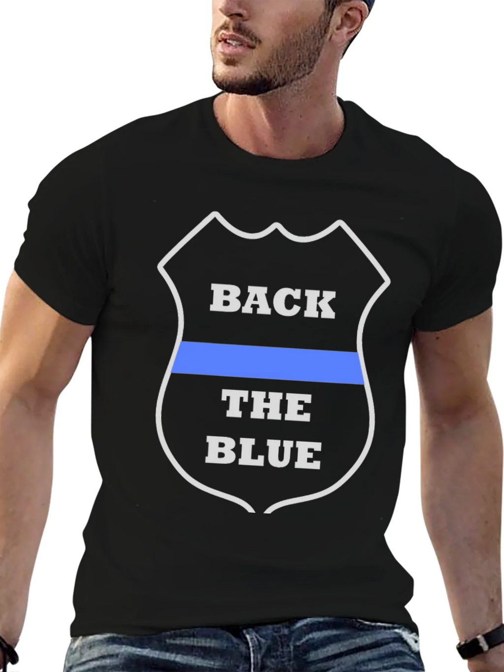 Back the Blue T-Shirt - Law Enforcement Support product image 6