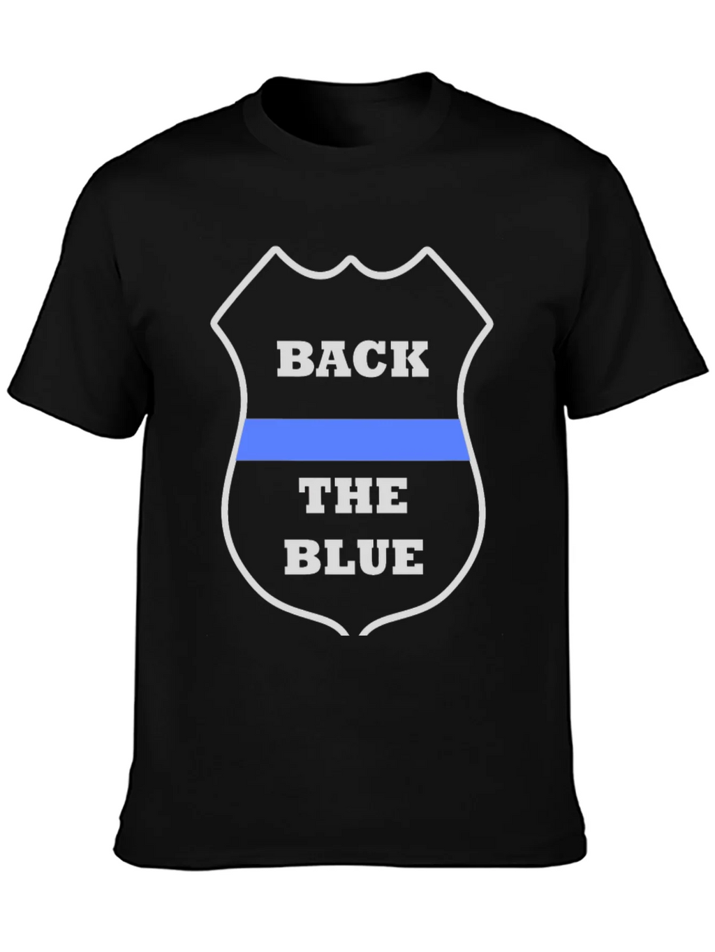 Back the Blue T-Shirt - Law Enforcement Support product image 3