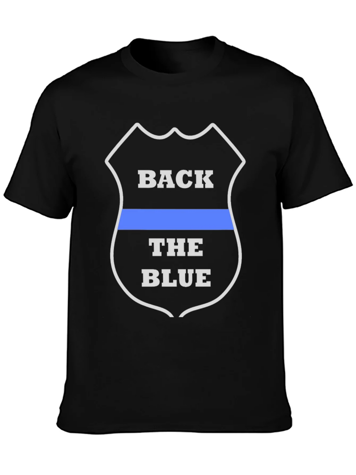 Back the Blue T-Shirt - Law Enforcement Support product image 3