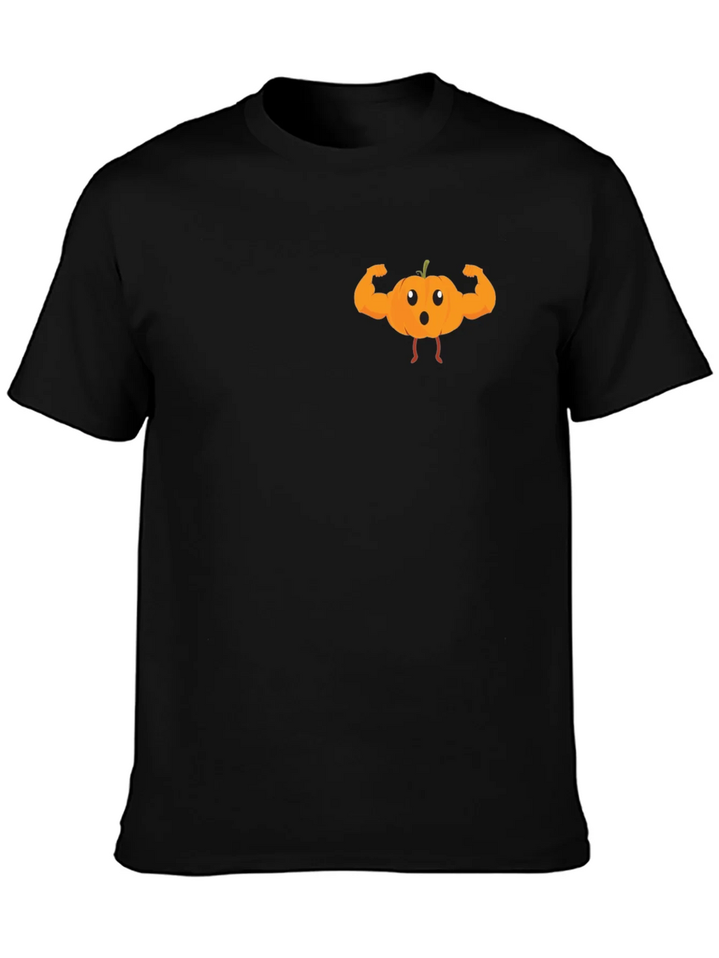 Funny Muscle Pumpkin T-Shirt - Halloween Apparel product image 3