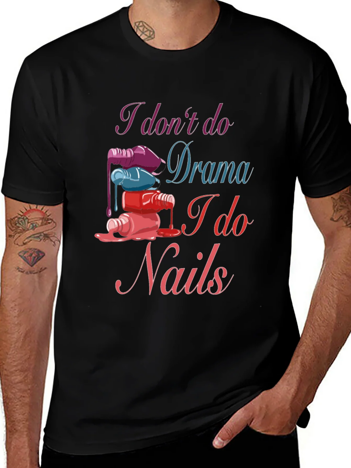 Nail Technician T-Shirt - Drama Free Zone product image 1