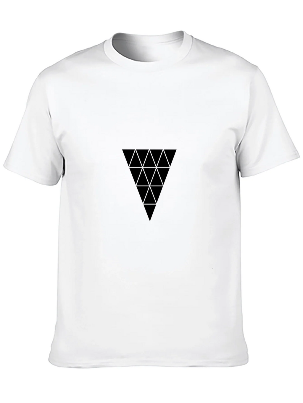 Geometric Triangle Black T-Shirt product image 9