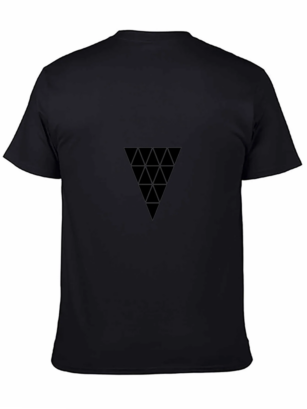 Geometric Triangle Black T-Shirt product image 4
