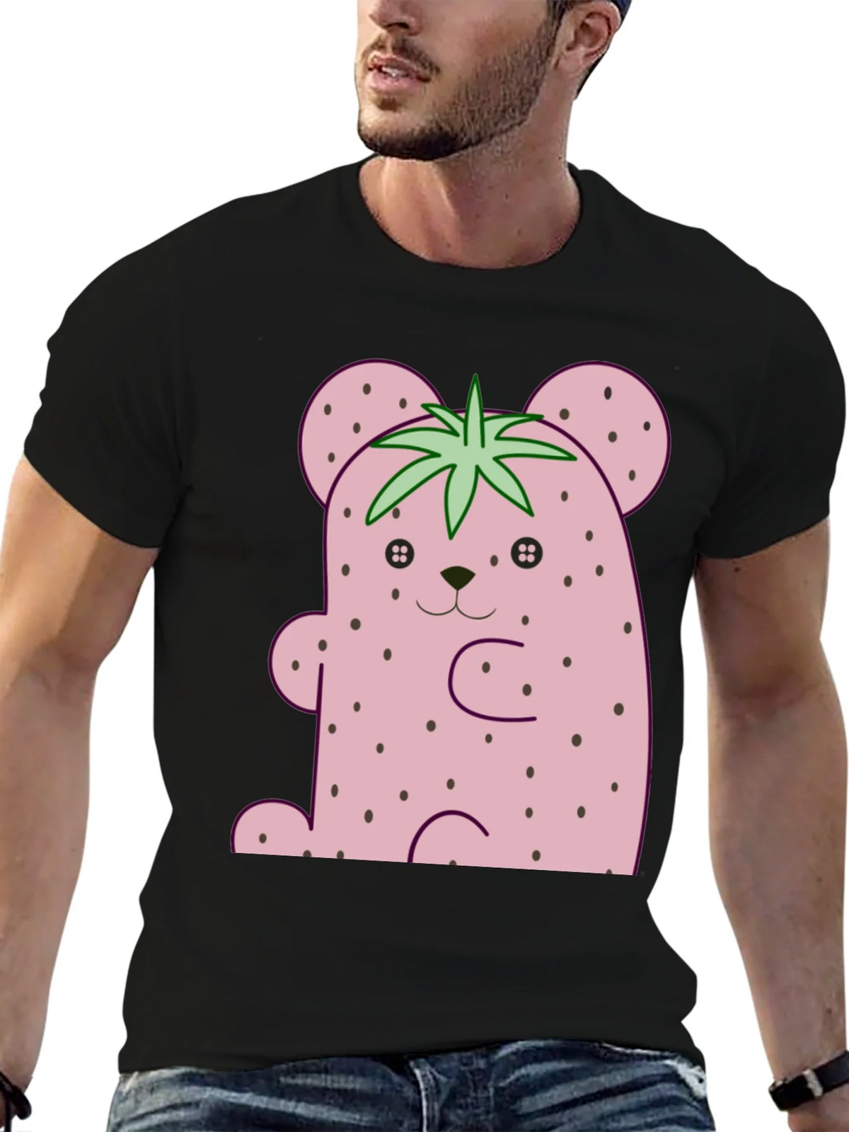 Strawberry Bear Graphic Tee - Cute Kawaii Style Shirt product image 6