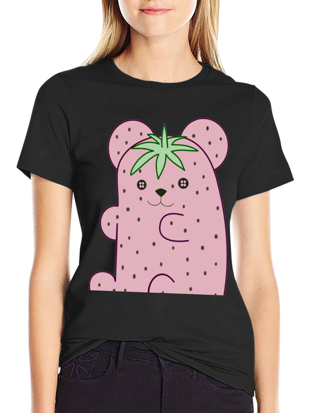 Strawberry Bear Graphic Tee - Cute Kawaii Style Shirt product image 2