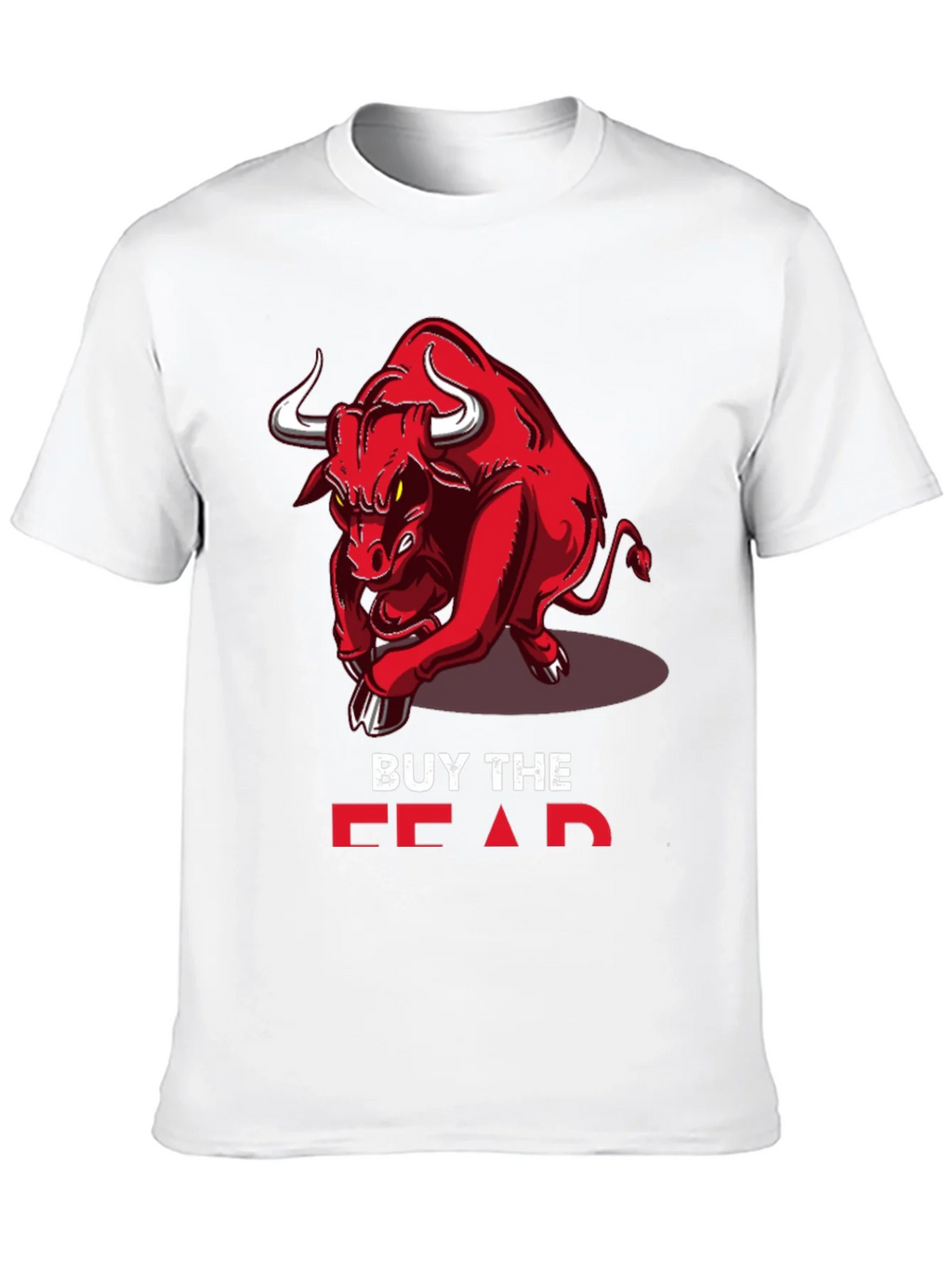 Buy the Fear Red Bull Black T-Shirt product image 9