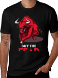 Buy the Fear Red Bull Black T-Shirt product image 1