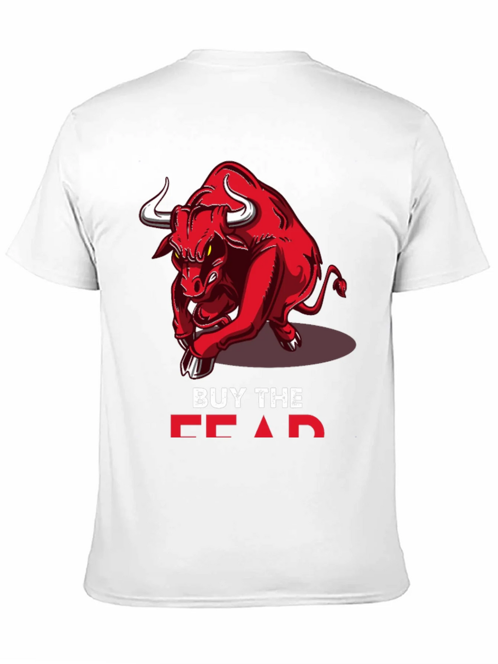 Buy the Fear Red Bull Black T-Shirt product image 10
