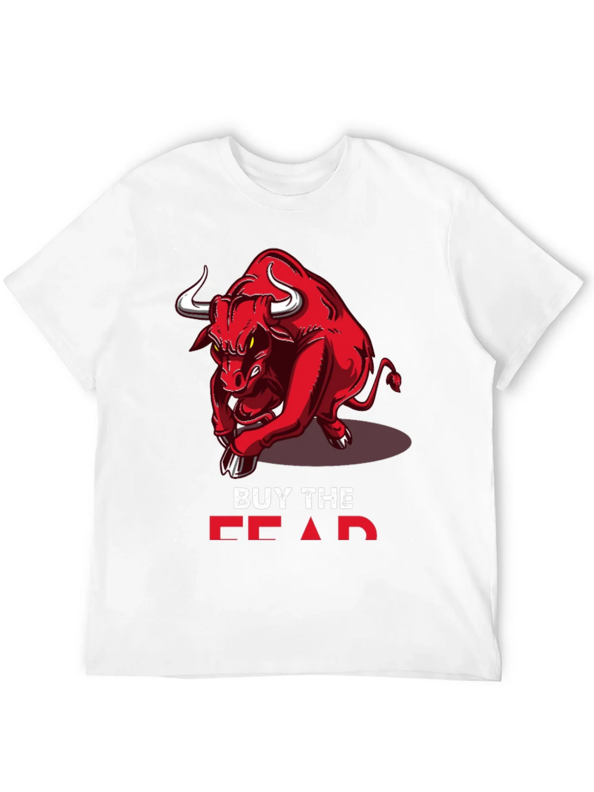 Buy the Fear Red Bull Black T-Shirt product image 11
