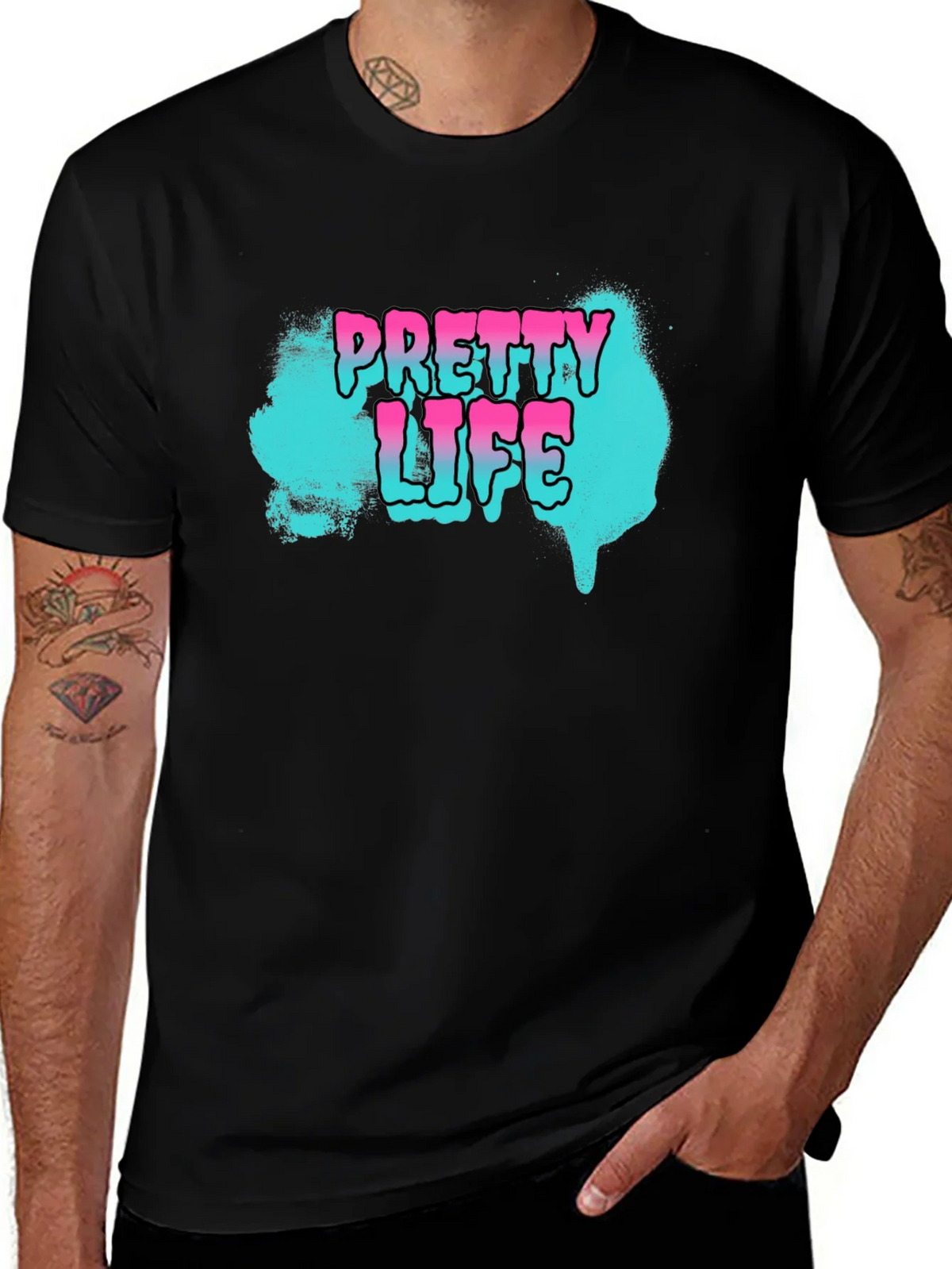 Pretty Life Graphic T-Shirt - Black product image 1