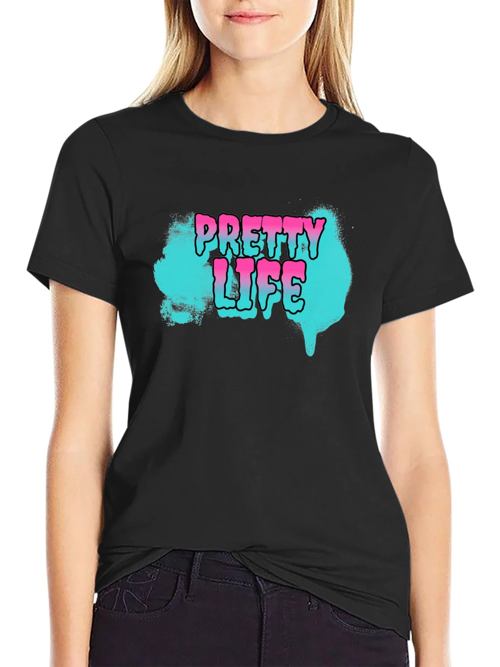Pretty Life Graphic T-Shirt - Black product image 2
