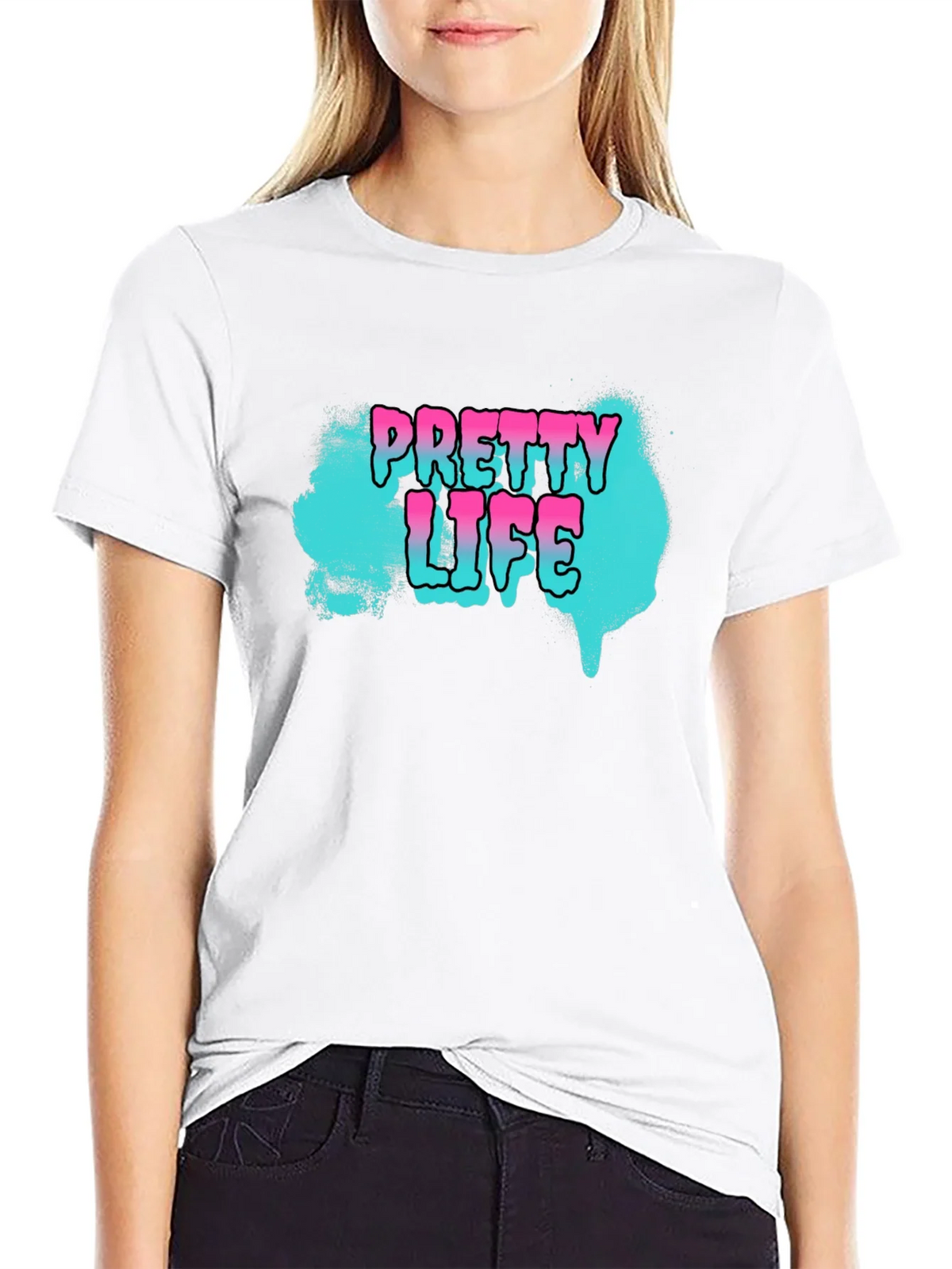 Pretty Life Graphic T-Shirt - Black product image 8