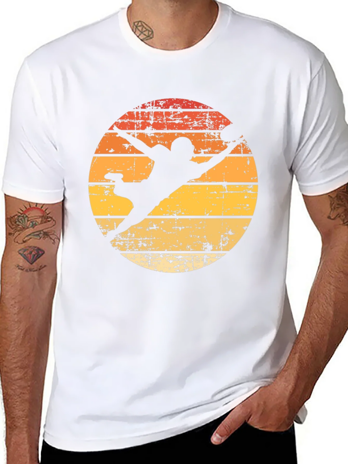 Retro Football Silhouette Graphic T-Shirt product image 7