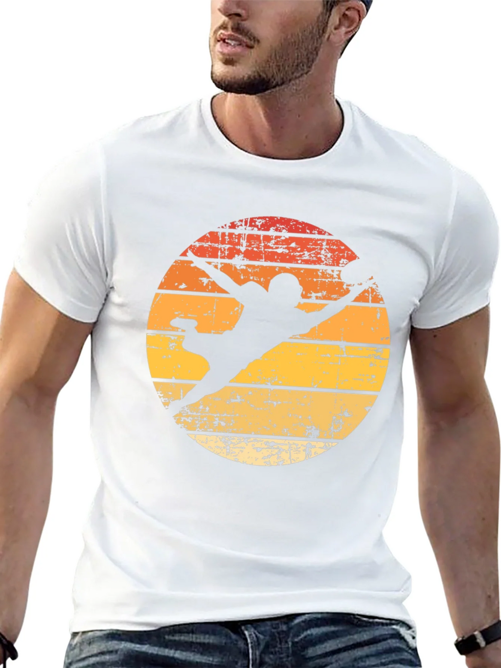 Retro Football Silhouette Graphic T-Shirt product image 12