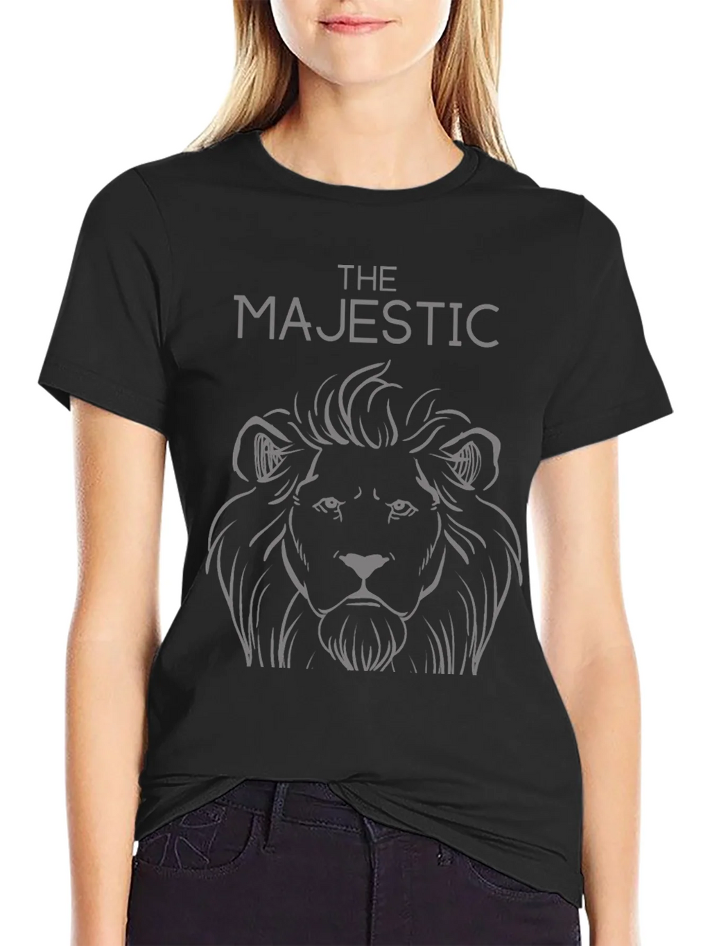 The Majestic Lion Graphic Tee - Black product image 2