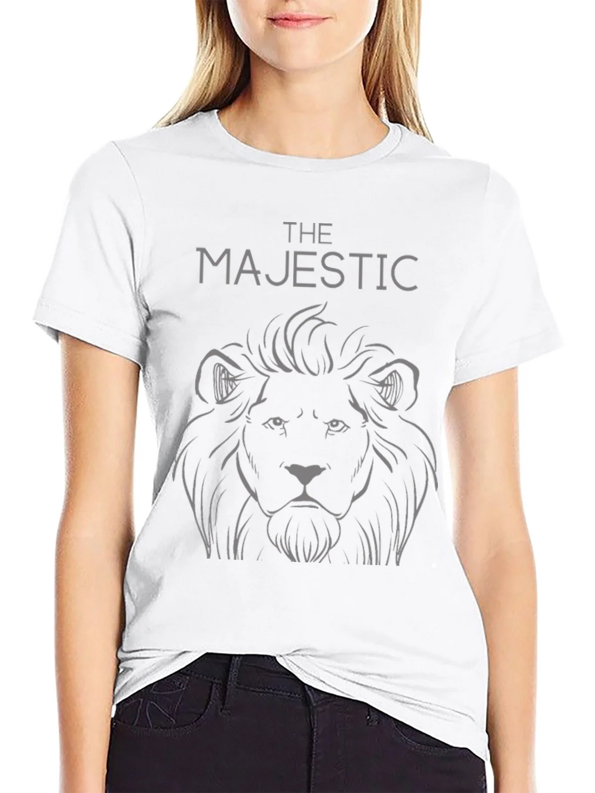 The Majestic Lion Graphic Tee - Black product image 8
