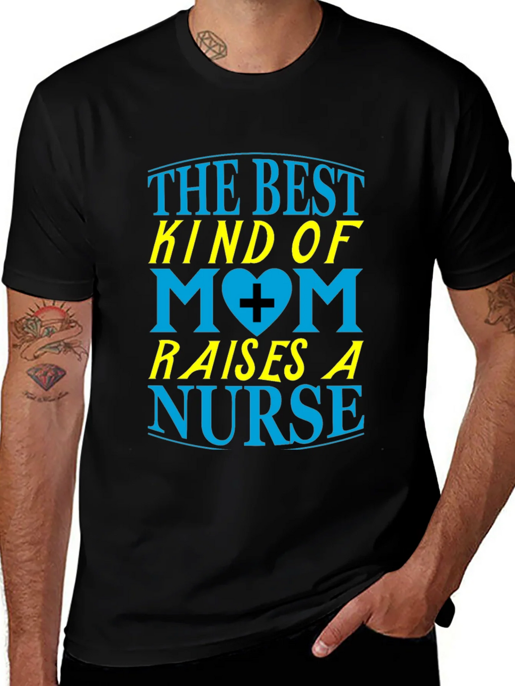 Best Mom Raises a Nurse Graphic T-Shirt product image 1