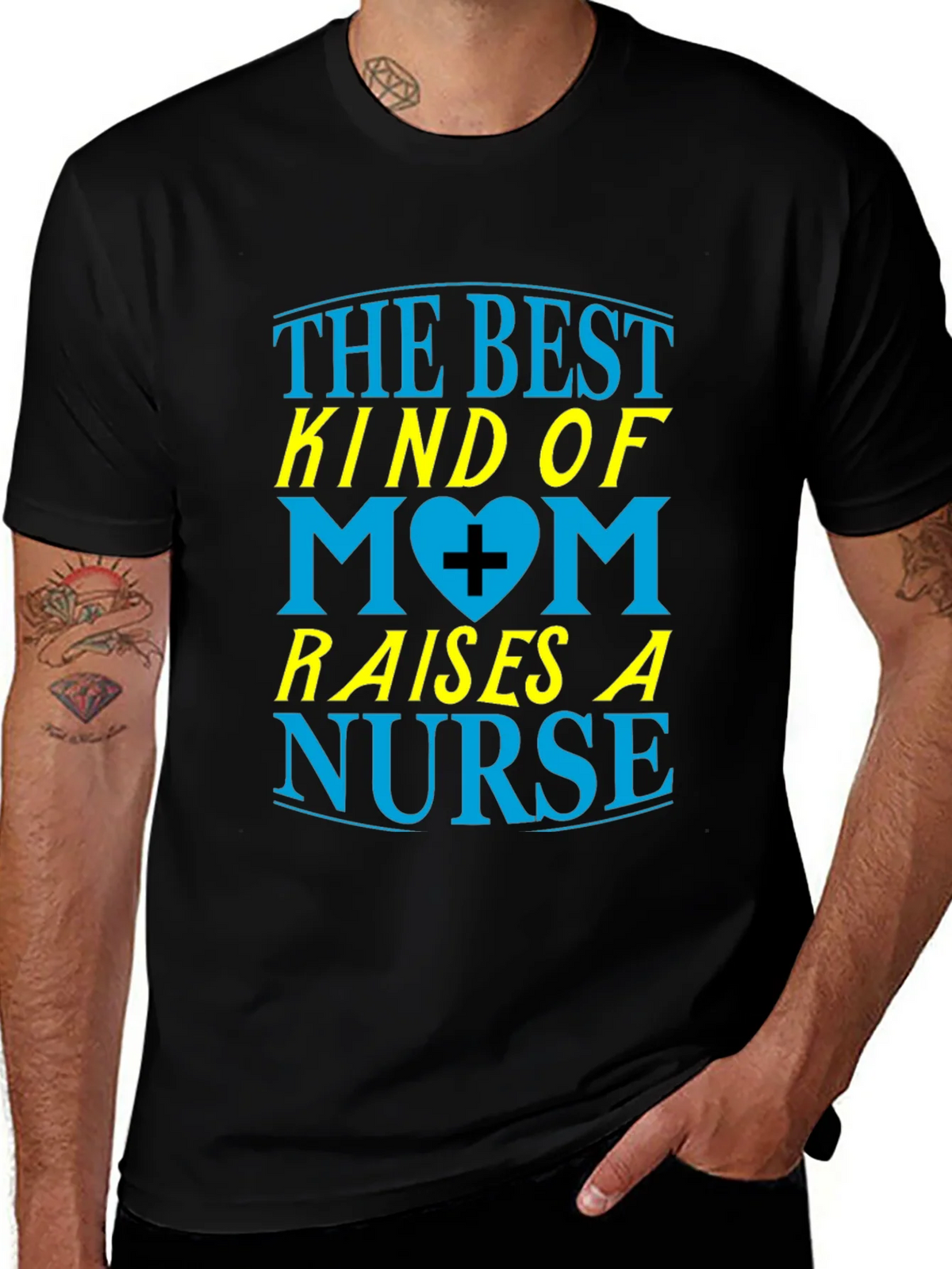 Best Mom Raises a Nurse Graphic T-Shirt product image 1
