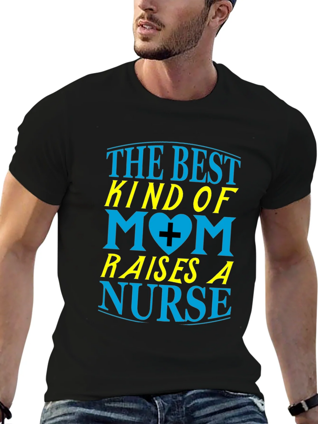 Best Mom Raises a Nurse Graphic T-Shirt product image 6