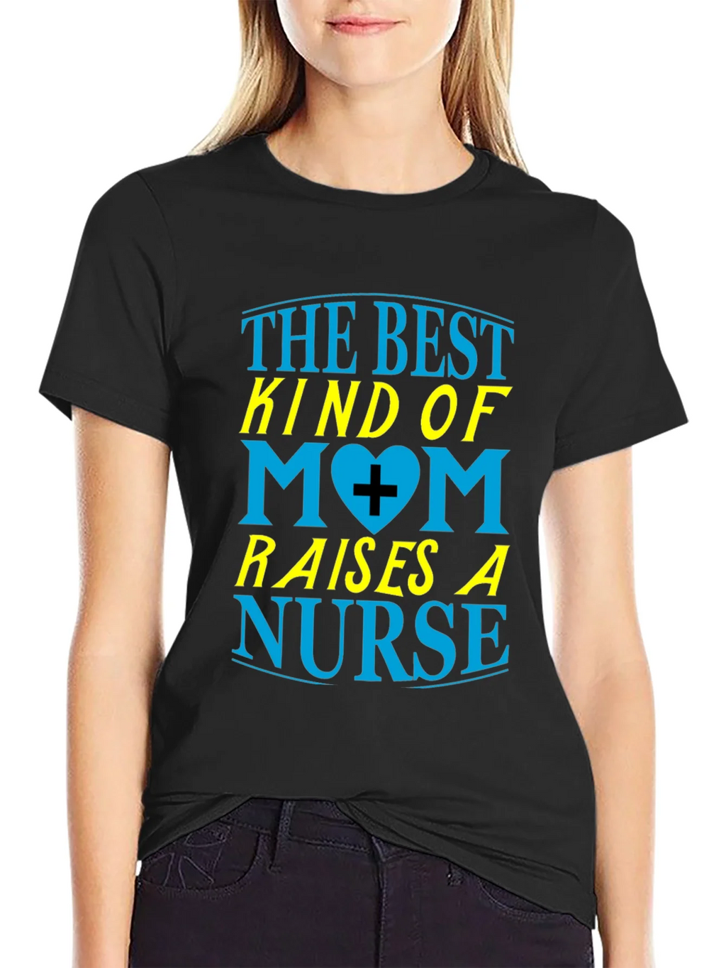 Best Mom Raises a Nurse Graphic T-Shirt product image 2