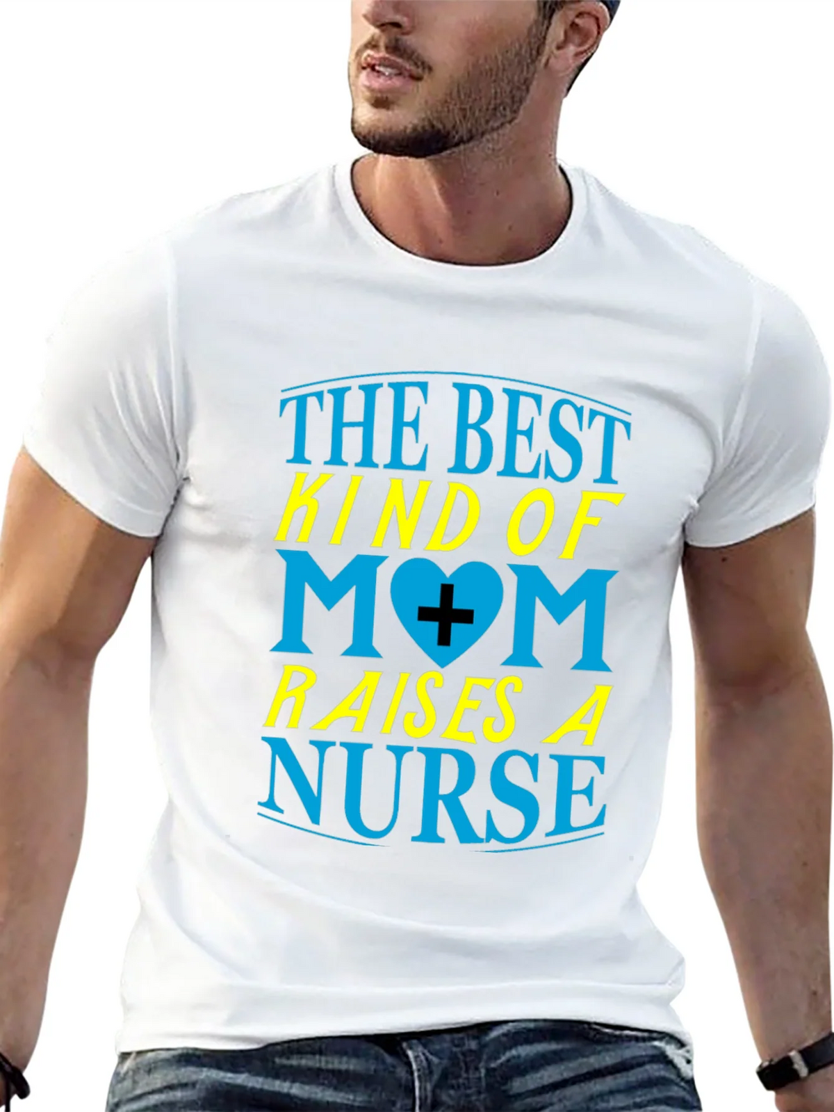 Best Mom Raises a Nurse Graphic T-Shirt product image 12