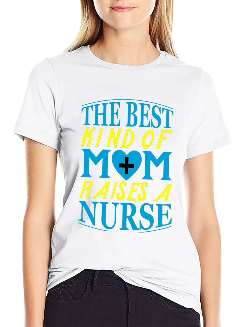 Best Mom Raises a Nurse Graphic T-Shirt product image 8