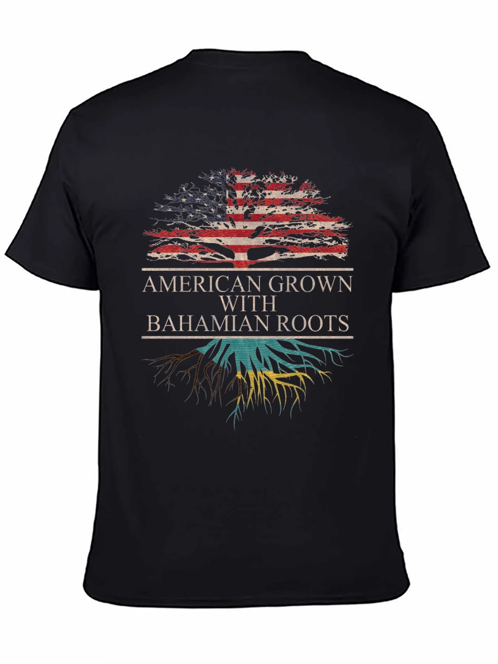 American Grown with Bahamian Roots T-Shirt product image 4