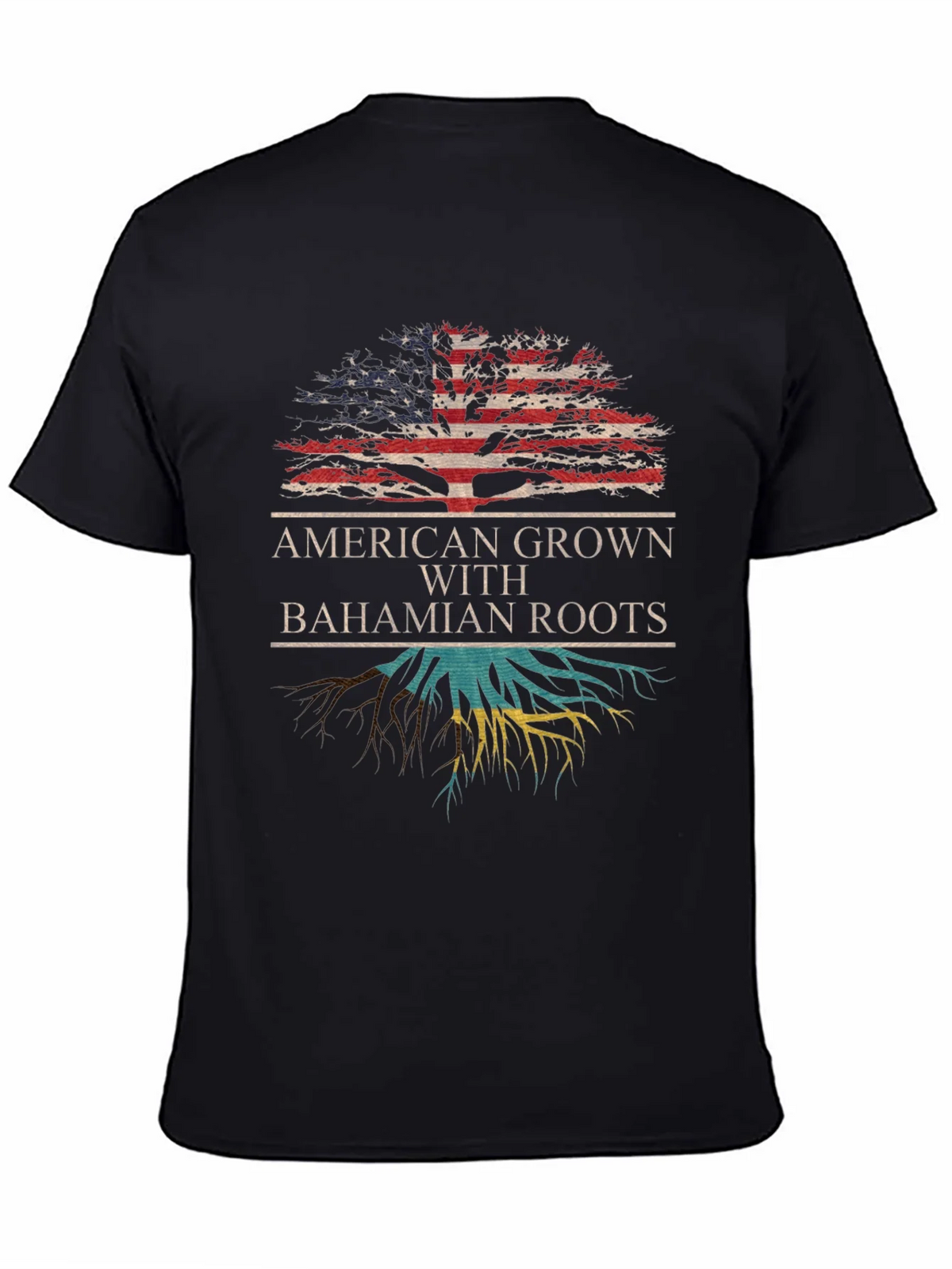 American Grown with Bahamian Roots T-Shirt product image 4