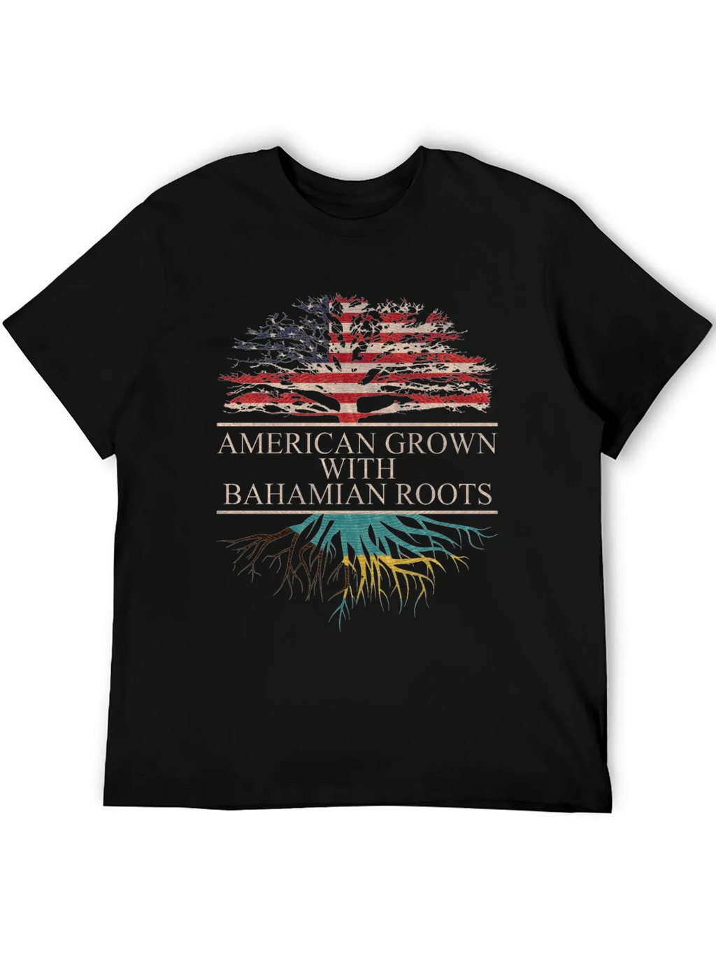 American Grown with Bahamian Roots T-Shirt product image 5