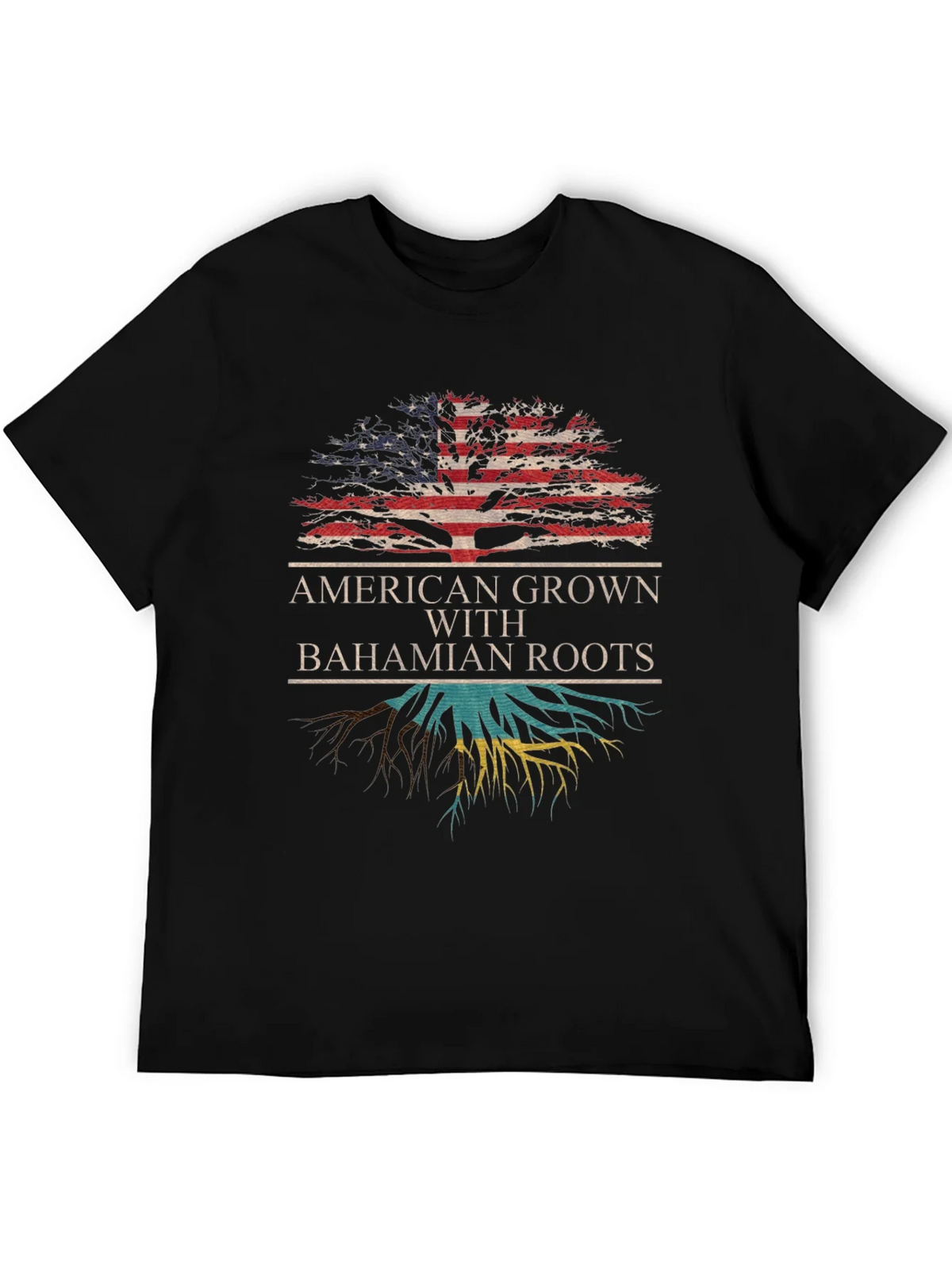 American Grown with Bahamian Roots T-Shirt product image 5
