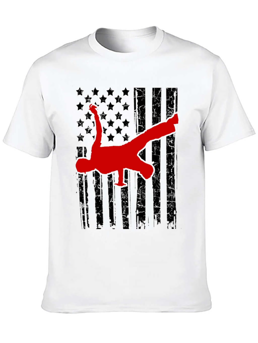 Breakdance American Flag Graphic Tee product image 9